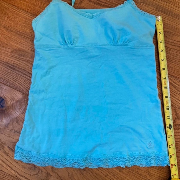 Blue Lace Trim Cami - Picture 2 of 6